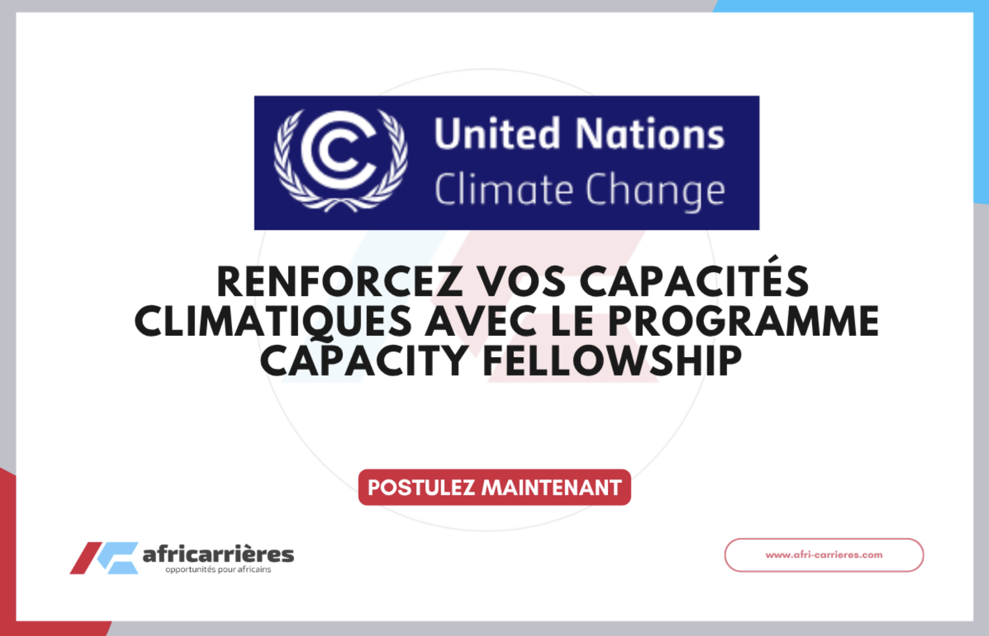 Programme CAPACITY Fellowship 2026 de la CCNUCC