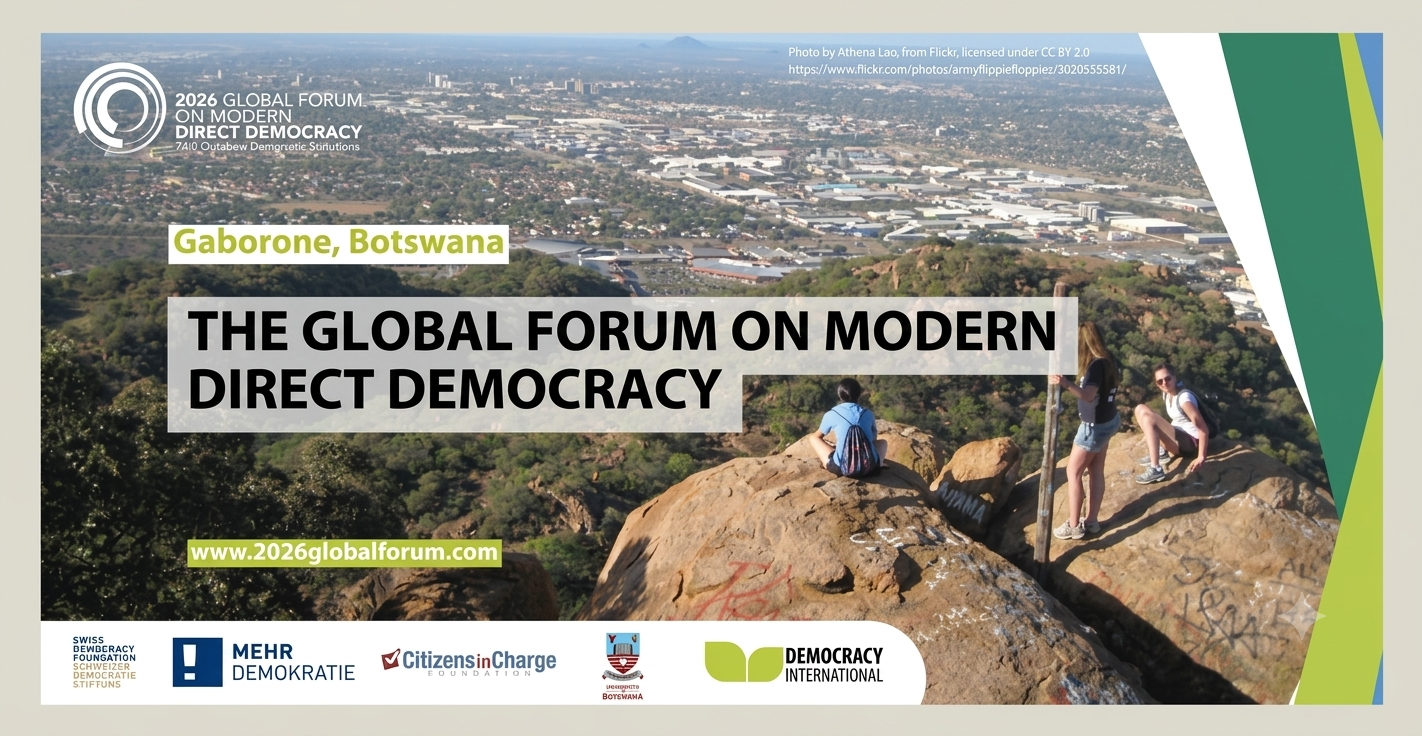 Le Forum Mondial sur la Démocratie directe moderne de 2026