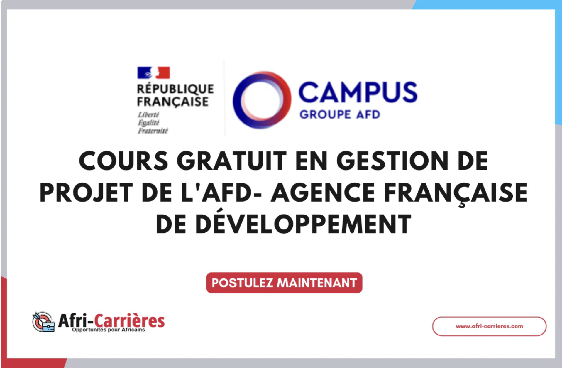 Cours gratuit en Gestion de projet de l'Agence Française de développement