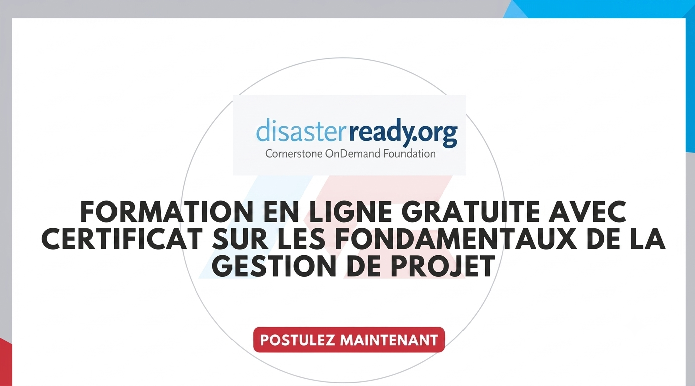Formation en ligne gratuite avec Certificat sur les fondamentaux de la gestion de projet